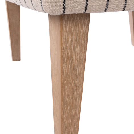 Everly Armchair Off White & Oak White Wash