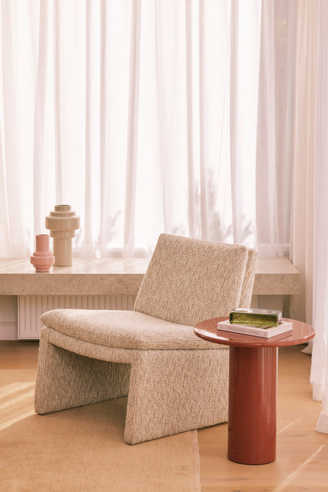 Austin Accent Chair Off White & Taupe
