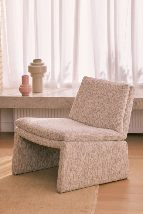 Austin Accent Chair Off White & Taupe
