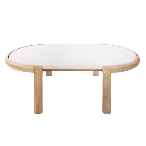 Ashton Coffee Table White & Natural