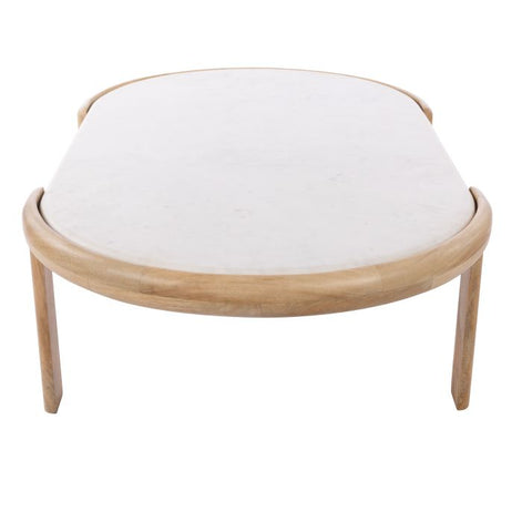 Ashton Coffee Table White & Natural