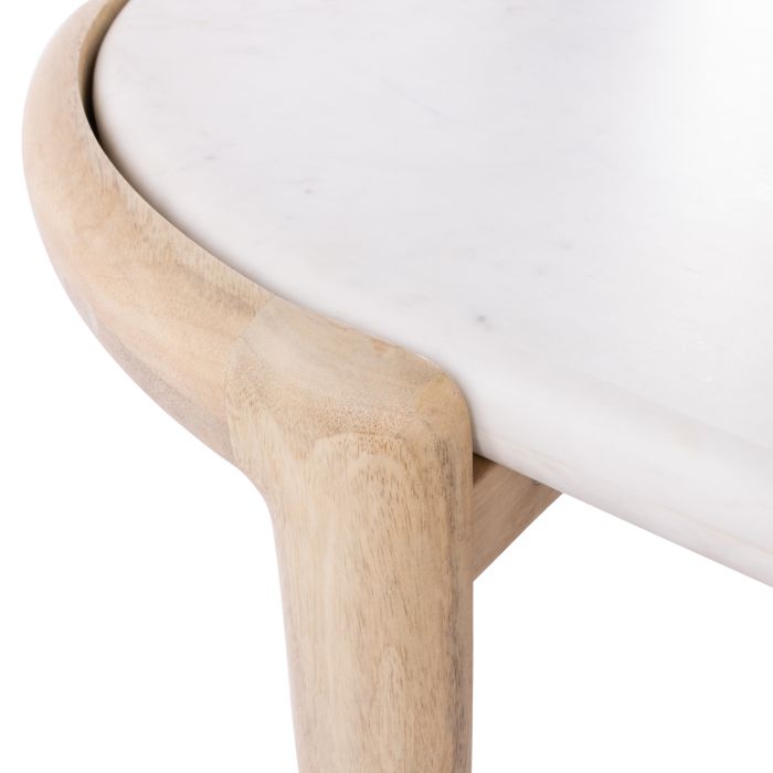 Ashton Coffee Table White & Natural