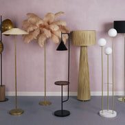 Spotlight Floor Lamp Black & Brass