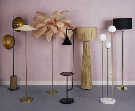 Spotlight Floor Lamp Black & Brass
