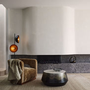 Spotlight Floor Lamp Black & Brass