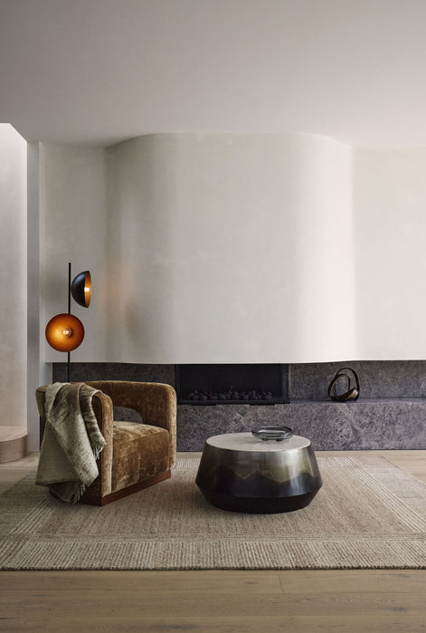 Spotlight Floor Lamp Black & Brass
