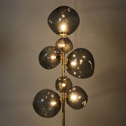 Athena Metallic Floor Lamp Black & Gold