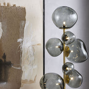 Athena Metallic Floor Lamp Black & Gold