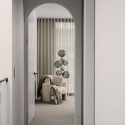 Athena Metallic Floor Lamp Black & Gold