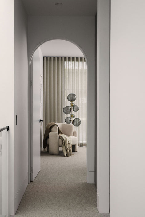 Athena Metallic Floor Lamp Black & Gold