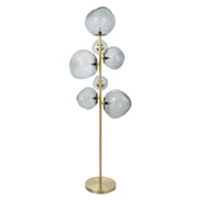 Athena Metallic Floor Lamp Black & Gold