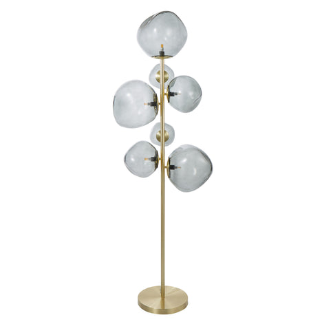 Athena Metallic Floor Lamp Black & Gold