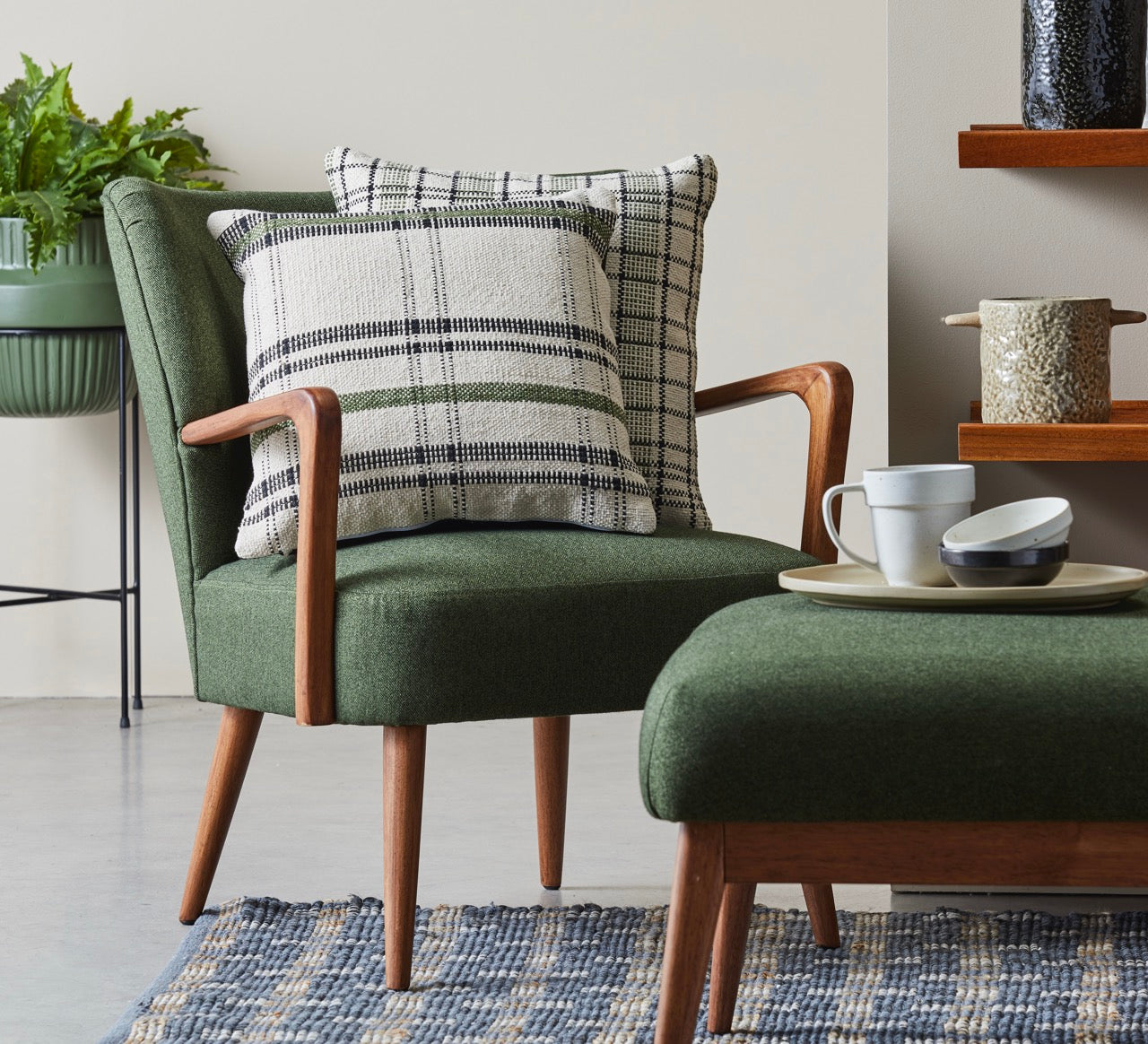Darcy Armchair Dark Green