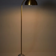 Atticus Floor Lamp Brass & White