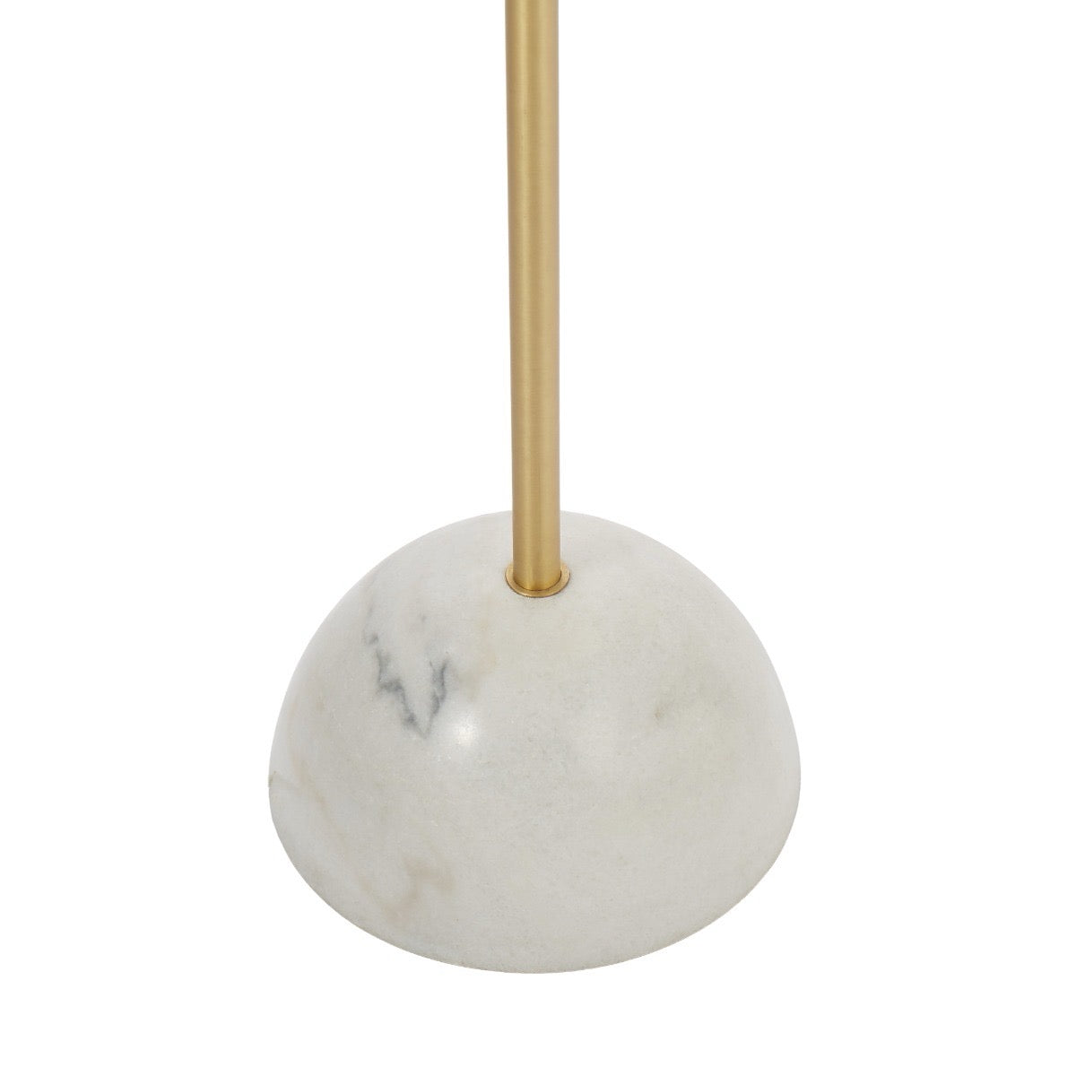 Atticus Floor Lamp Brass & White