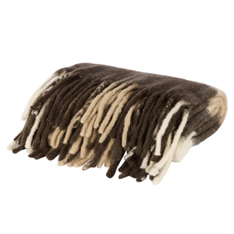 Morgan Wool Blend Woven Throw Multi-Coloured