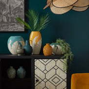 Fiore Floor Lamp Black & Natural
