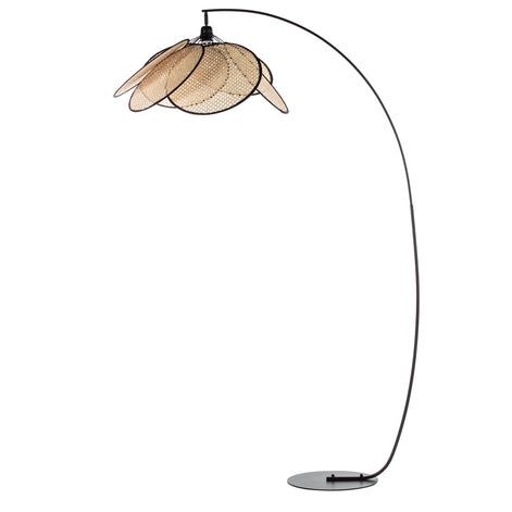 Fiore Floor Lamp Black & Natural