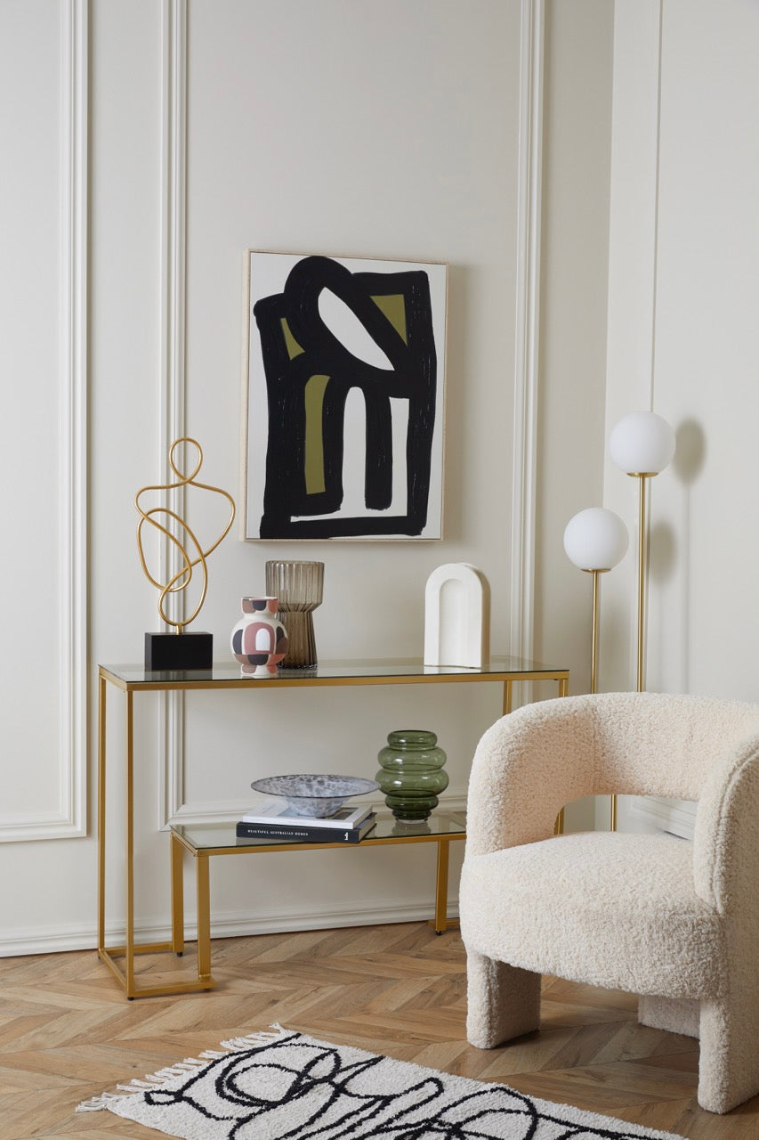 Tivoli Floor Lamp White & Gold