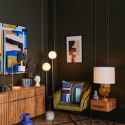Tivoli Floor Lamp White & Gold