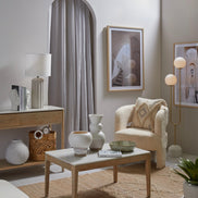 Tivoli Floor Lamp White & Gold
