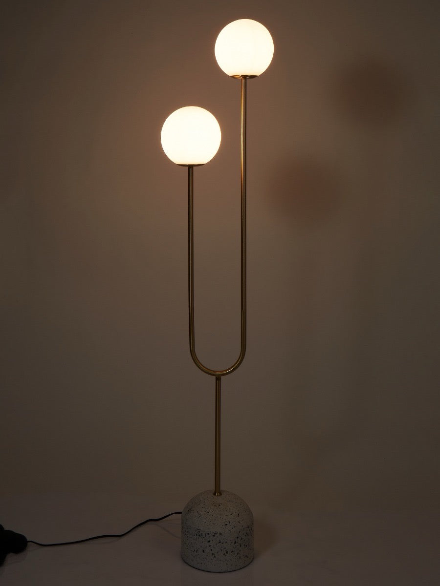 Tivoli Floor Lamp White & Gold