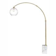 Cailen Floor Lamp Brass & White