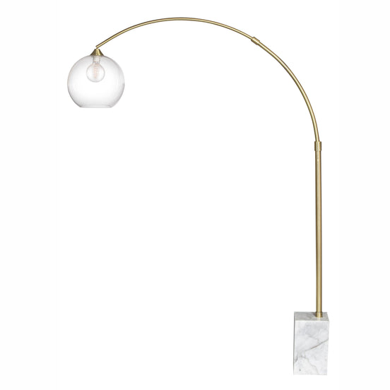 Cailen Floor Lamp Brass & White