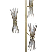 Pristine Deco Spike Floor Lamp Brass