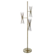 Pristine Deco Spike Floor Lamp Brass