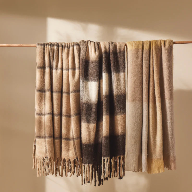 Morgan Wool Blend Woven Throw Multi-Coloured