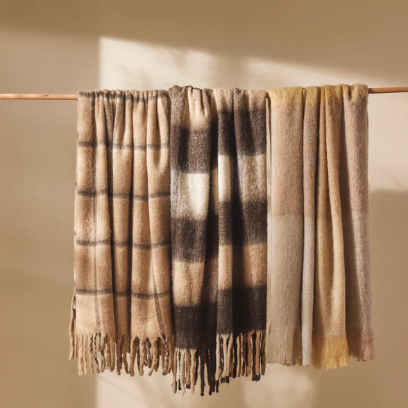 Morgan Wool Blend Woven Throw Multi-Coloured